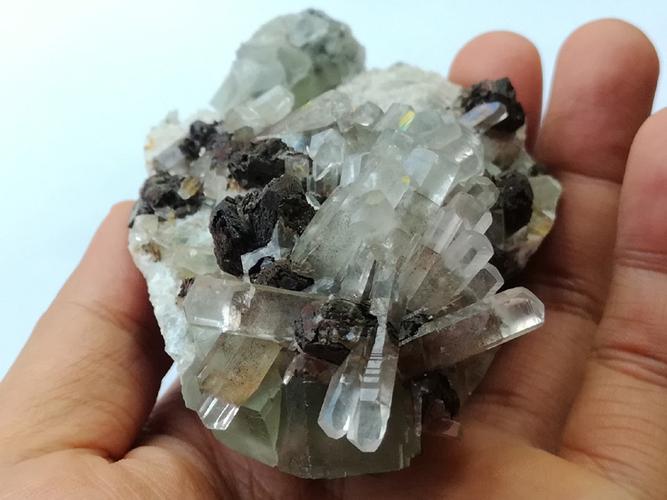 福建新出未知名矿物和方解石,绿色萤石共生矿物标本晶体原石原矿-中国